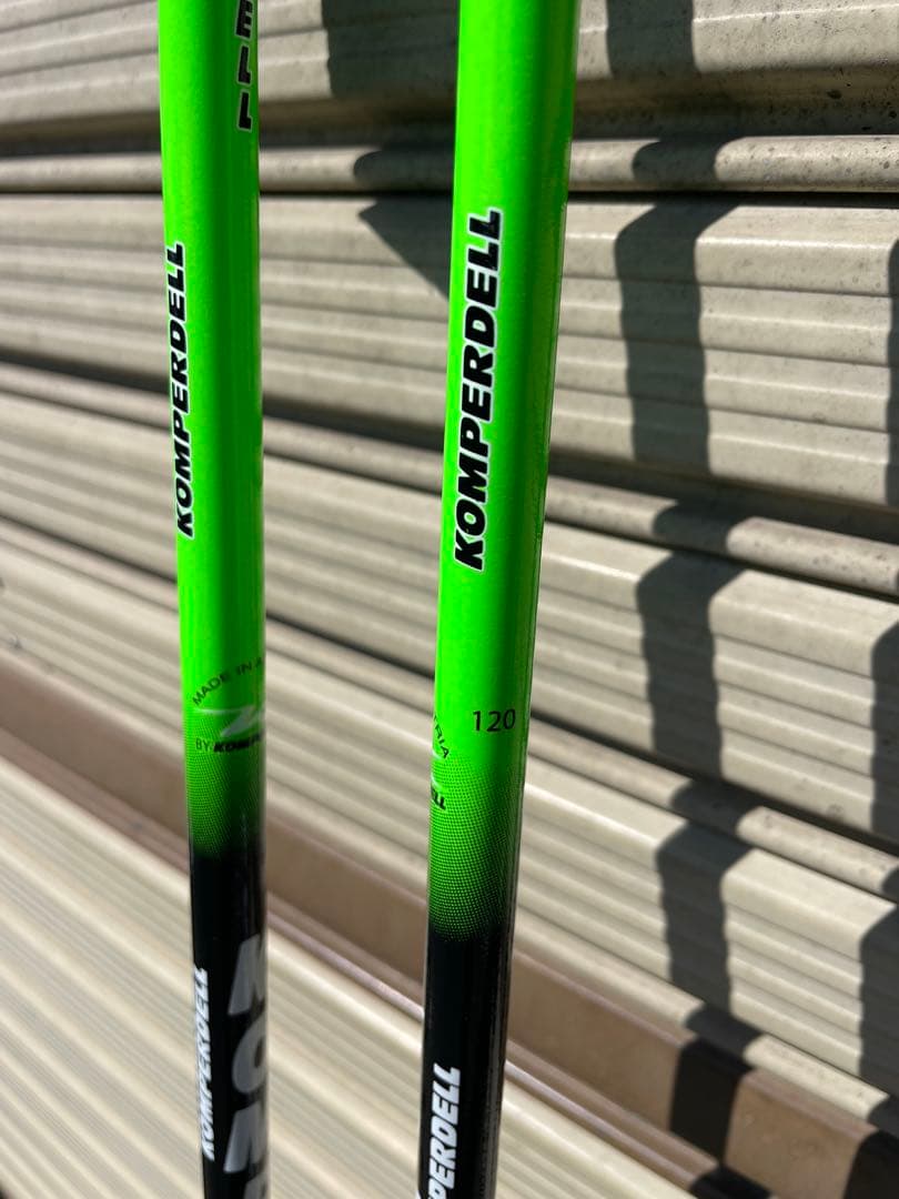 KOMPERDELL Carbon GSスキー用ストック 120cm グリーン