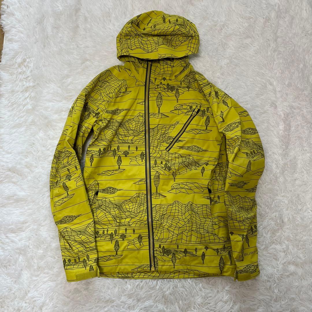 バートン ak セットアップ gore Tex 総柄 イエロー 2L 3L