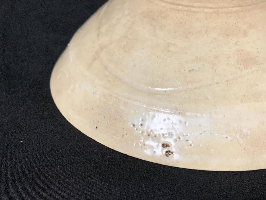 時代 古曽部焼 平茶碗 茶道具 時代木箱入 江戸後期 高槻 899