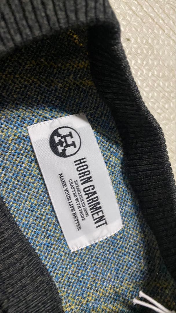 HORN GARMENT 幾何学模様セーター 40 Lサイズ