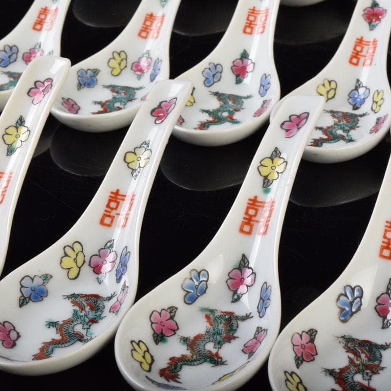 中国　景徳鎮　龍花文　レンゲ　24点まとめて　C　8592