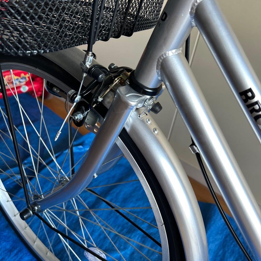 ※ 値下げしました！ シティサイクル シルバー 24インチ