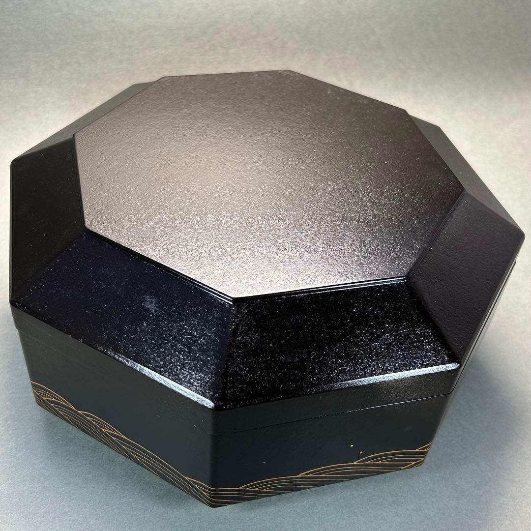 食籠　『上杉満樹　而妙斎書付』　八角食篭　蒔絵　漆器　お茶道具　書付箱　工芸品