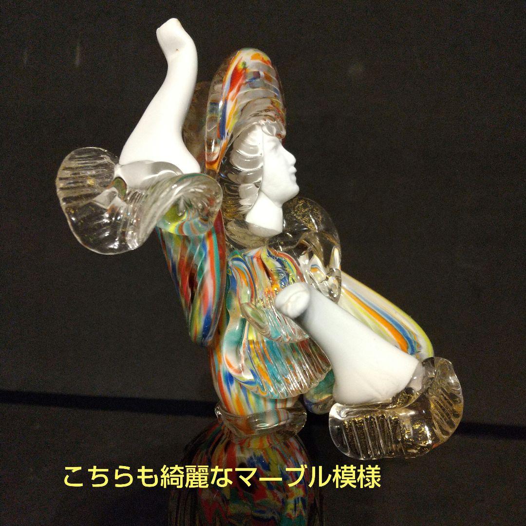 ベネチアガラス工芸品 フィギュリン 貴重フラメンコ ペア 粉ガラスで流れるライン