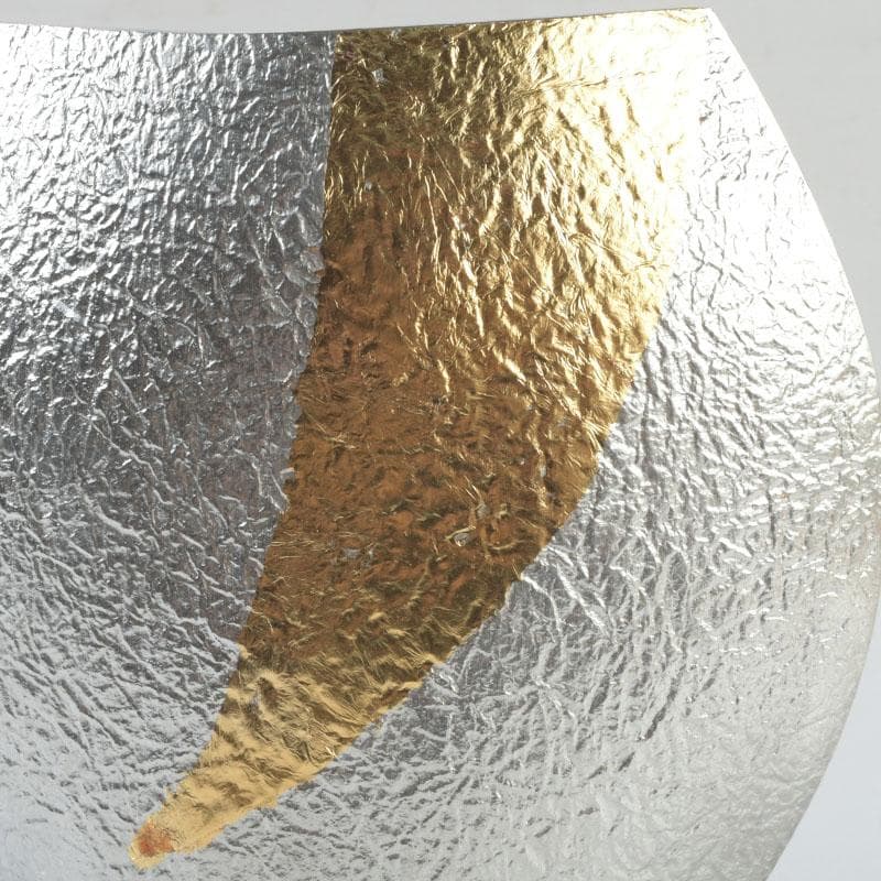 茶道具　ゆり工房　中村百合恵作　本錫製　花器　花入　共箱　V　9246