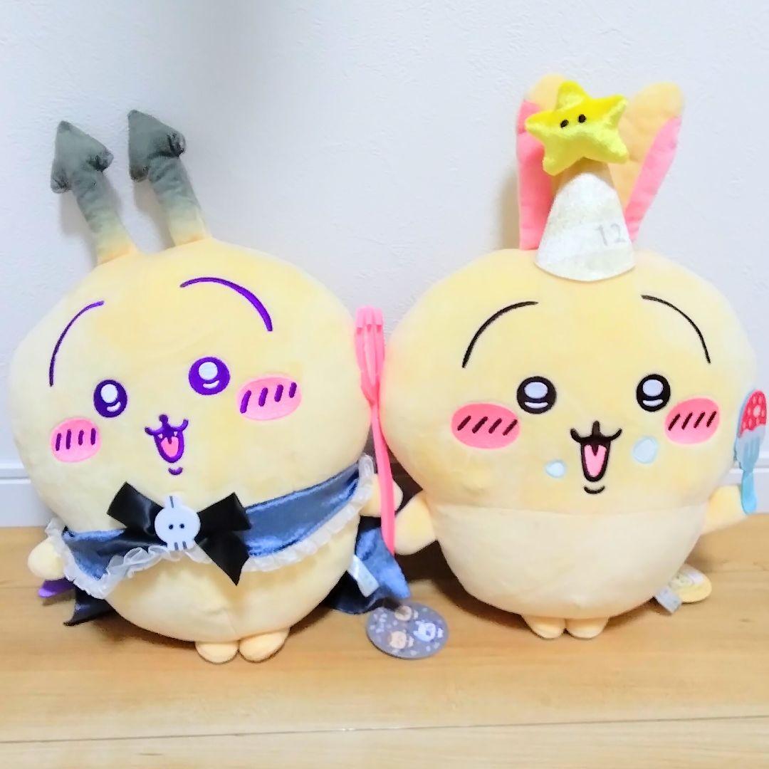 ちいかわBIGぬいぐるみ４種類＆グラスセット２種類☆うさぎ　誕生日　あくま