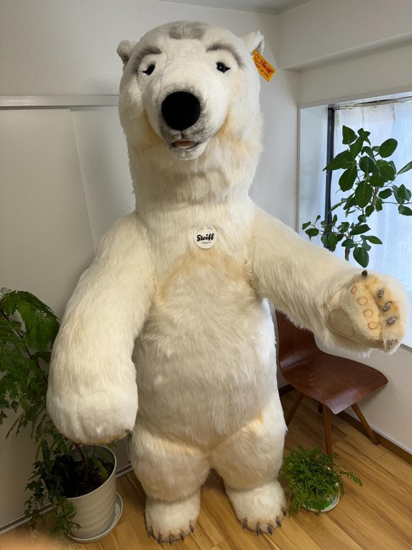シュタイフ スタジオシリーズ ポーラベア 195cm EAN50161 希少特大