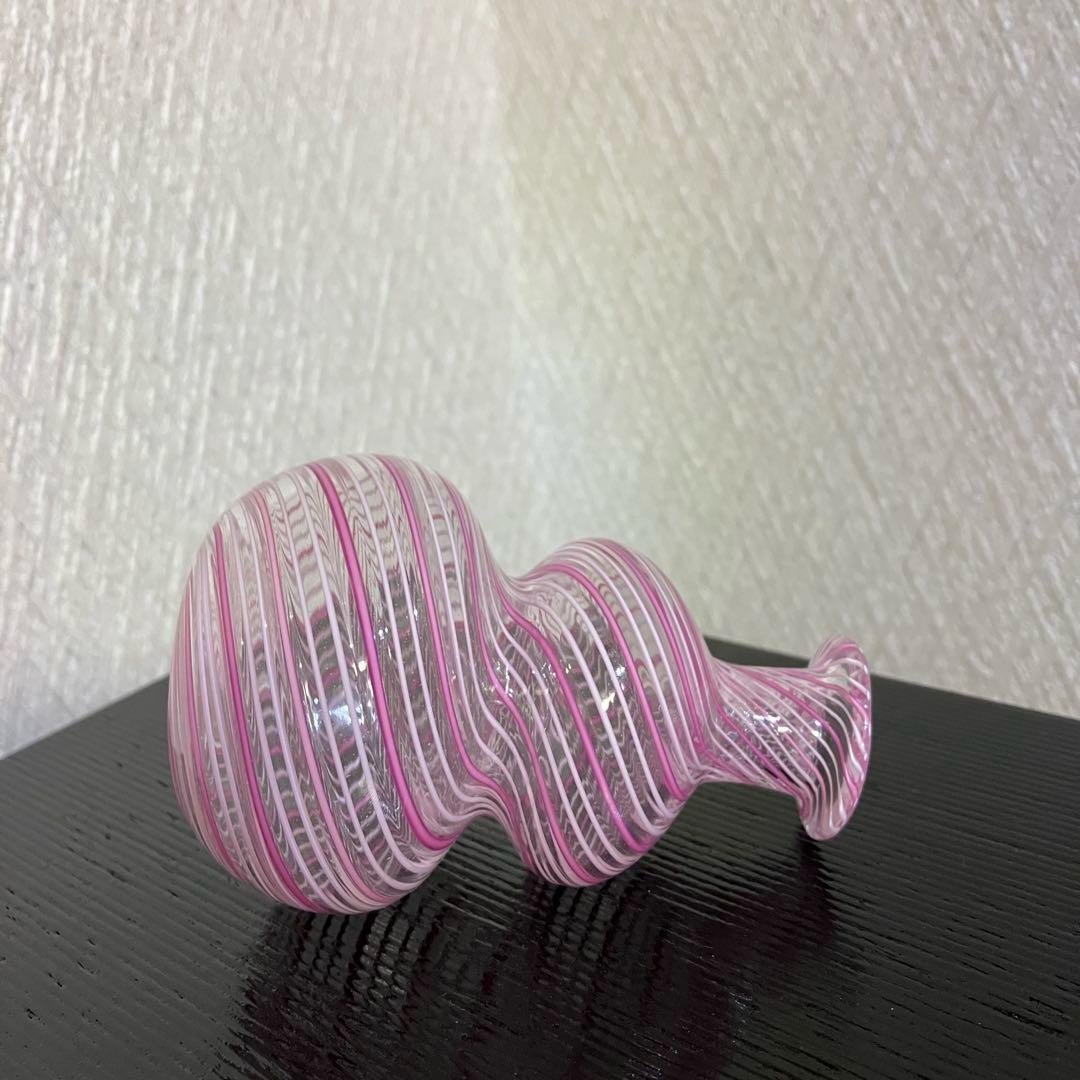 ベネチアンガラス　香水瓶　アンティーク　置物　イタリア製　手作り　ガラス細工