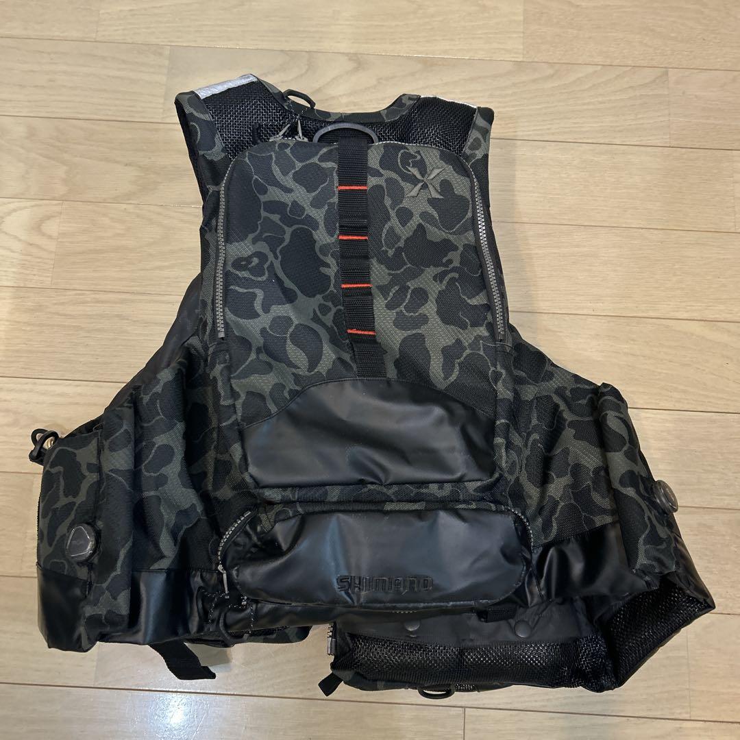 シマノ XEFO VF-274R ブラックダックカモ XLサイズ ライジャケ