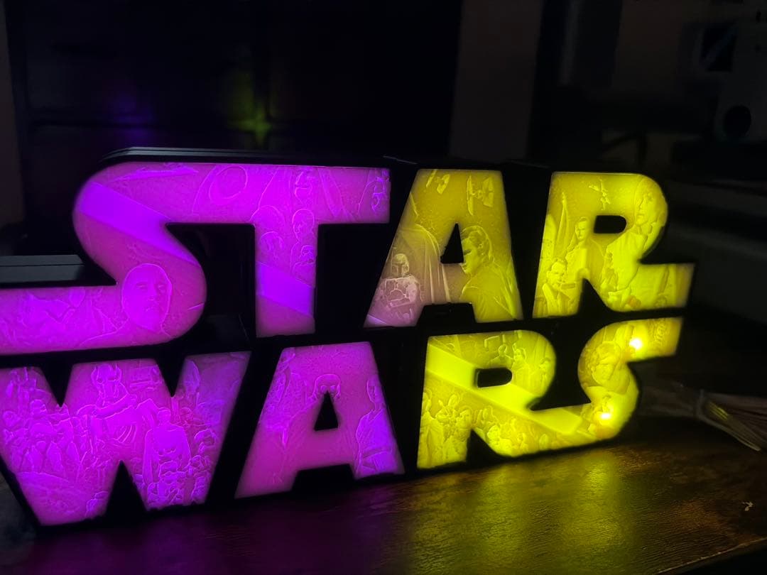 j*i様 STAR WARS LEDロゴライト スターウォーズ