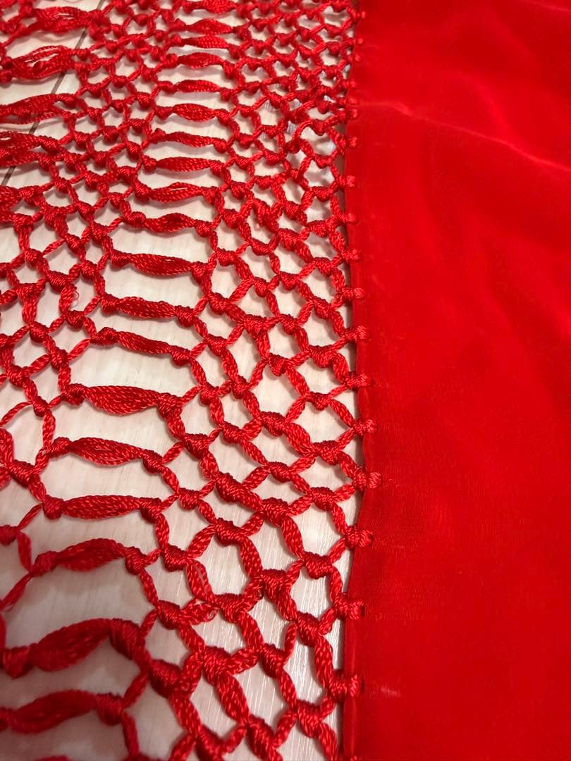 本場スペイン製 フラメンコ用 マントン・デ・マニラ（シルク100%・総刺繍）