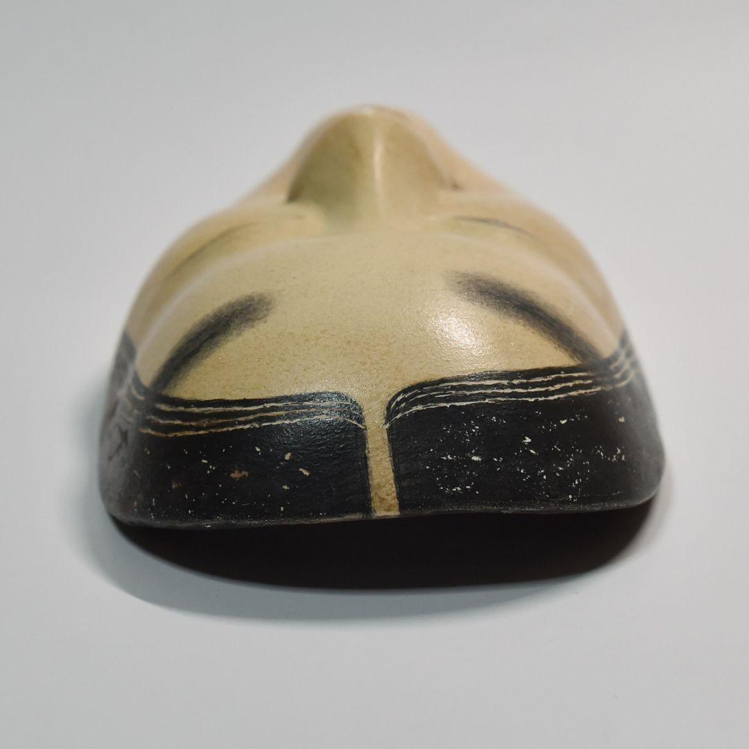 能面 小面 人間国宝長沢氏春作 能面袋付き 美品 希少(G14)