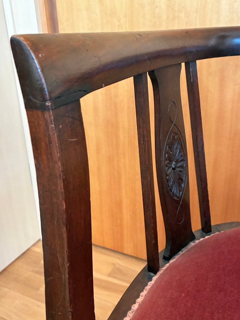 英国アンティーク ドール用イス◆マホガニー製 チェア