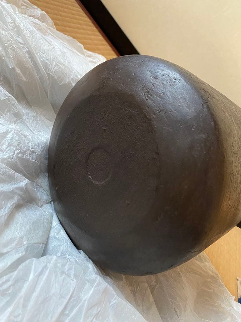 繰口　肩衝釜　大西定林氏作