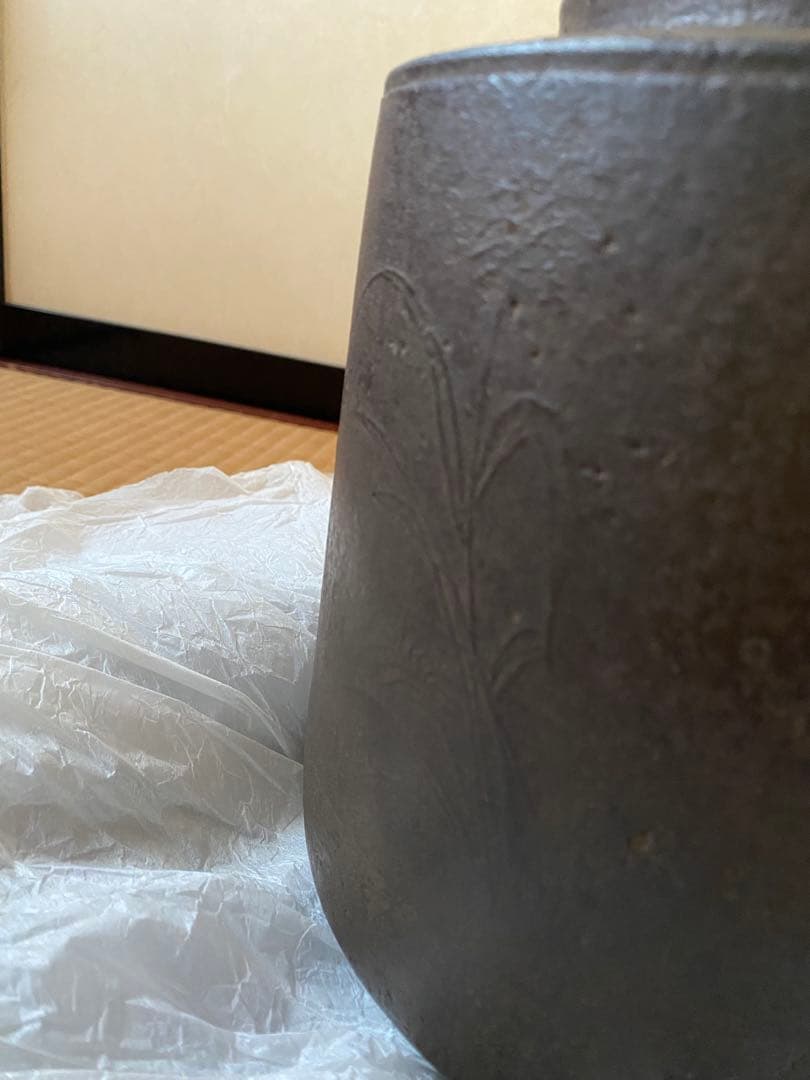 繰口　肩衝釜　大西定林氏作