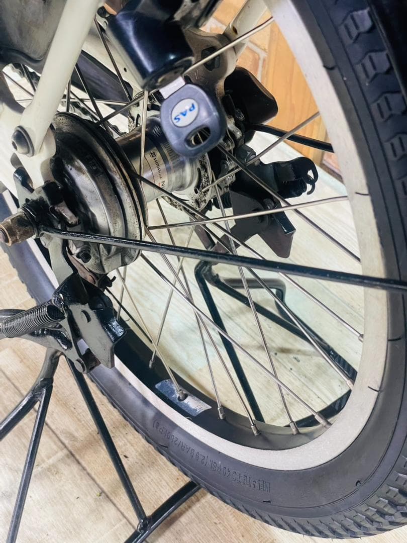 超特価 ホワイト系 ヤマハ PAS 子供乗せ電動アシスト自転車 H3376