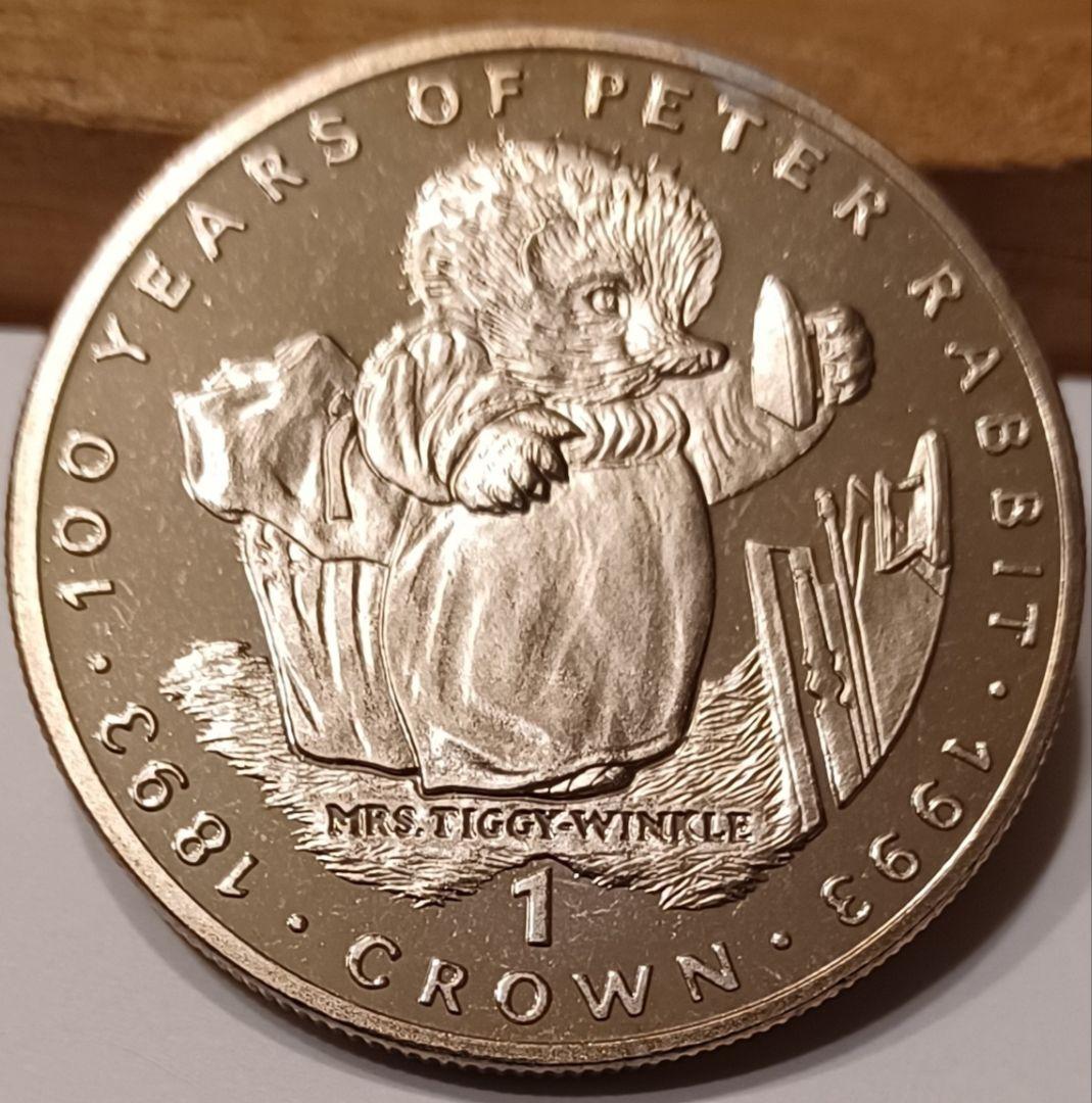 ピーターラビット誕生100周年記念 1993年 1クラウン 大きめの白銅貨6点