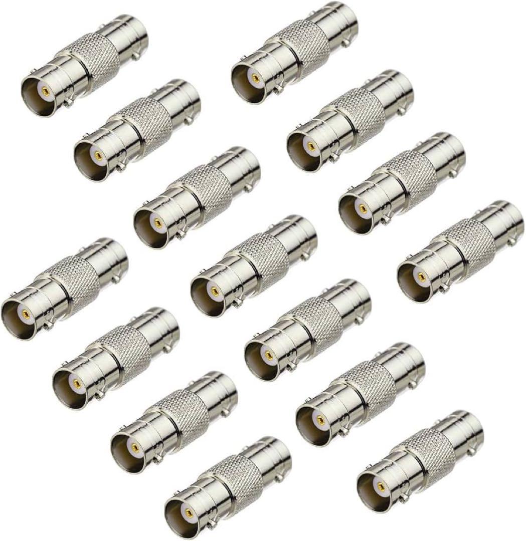 変換アダプタ15個セット 15組BNCリレープラグBNCメス対メス