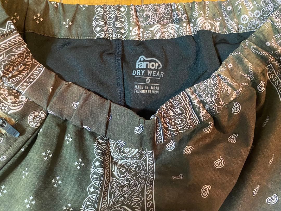 ranor ラナー バンダナ柄Tシャツ＆ランニングパンツ&ランスカ3点セット