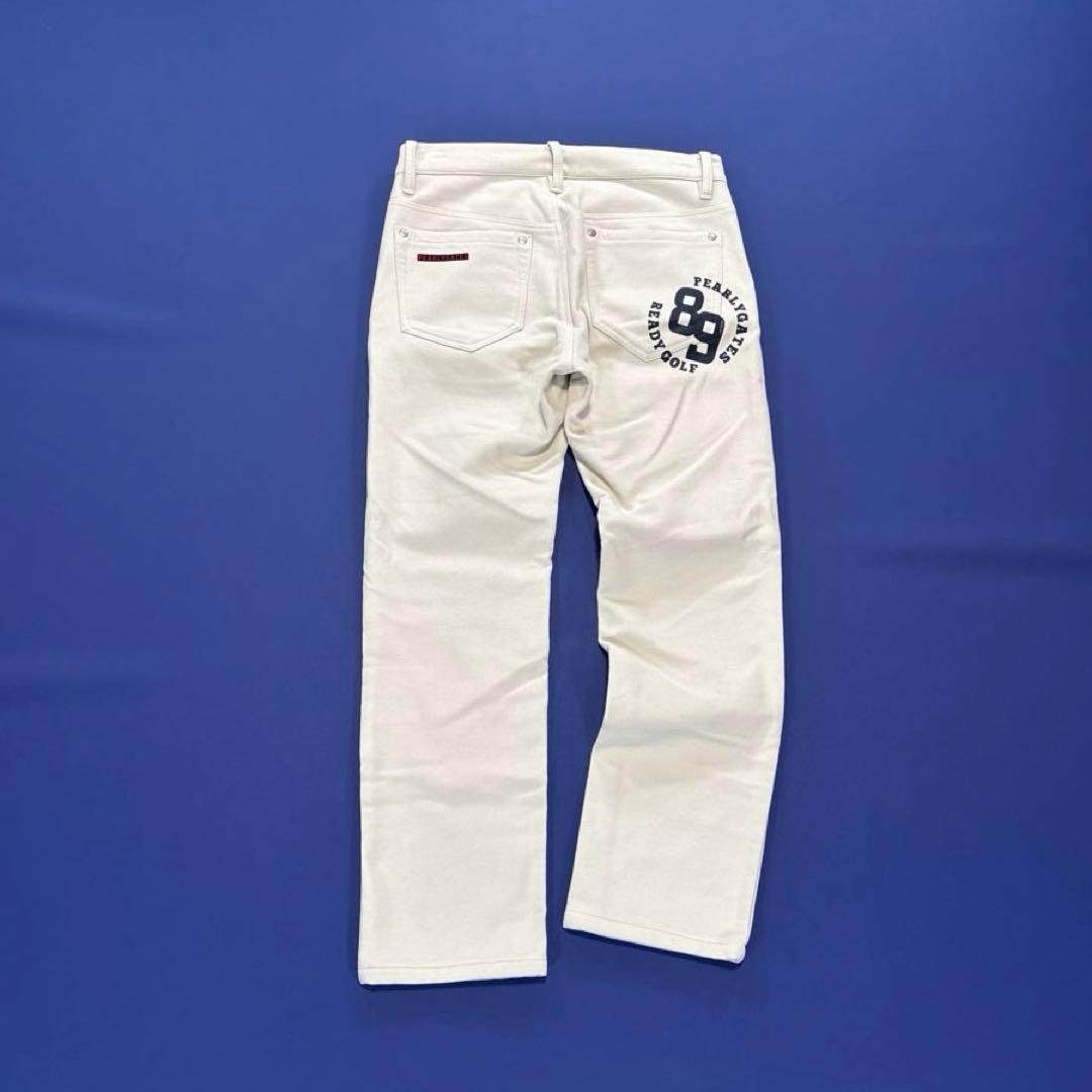 パーリーゲイツ　ロングパンツ　1/M 裏起毛　アイボリー系　ベージュ系