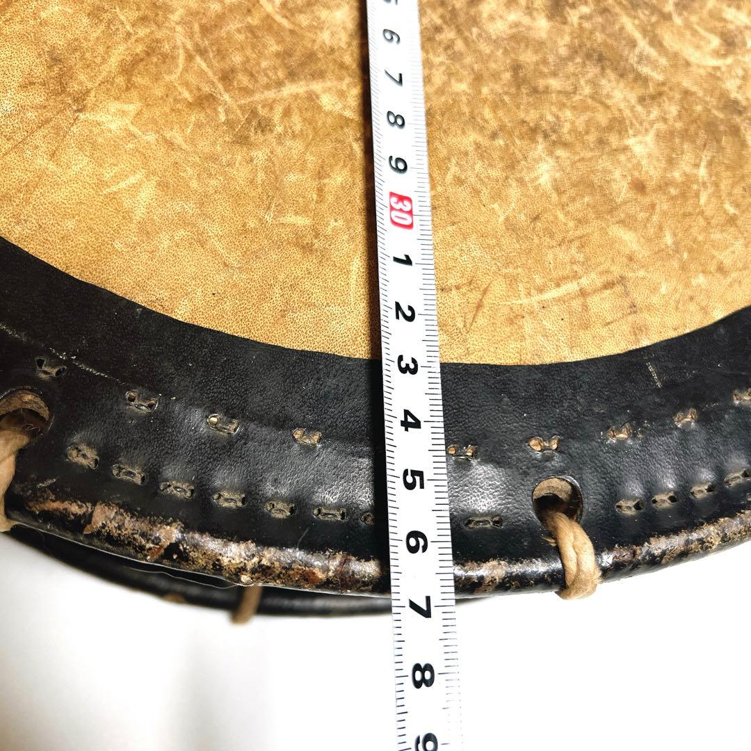 【締め太鼓】　和太鼓 36.8cm×11.2cm 打楽器　和楽器　鼓面良好