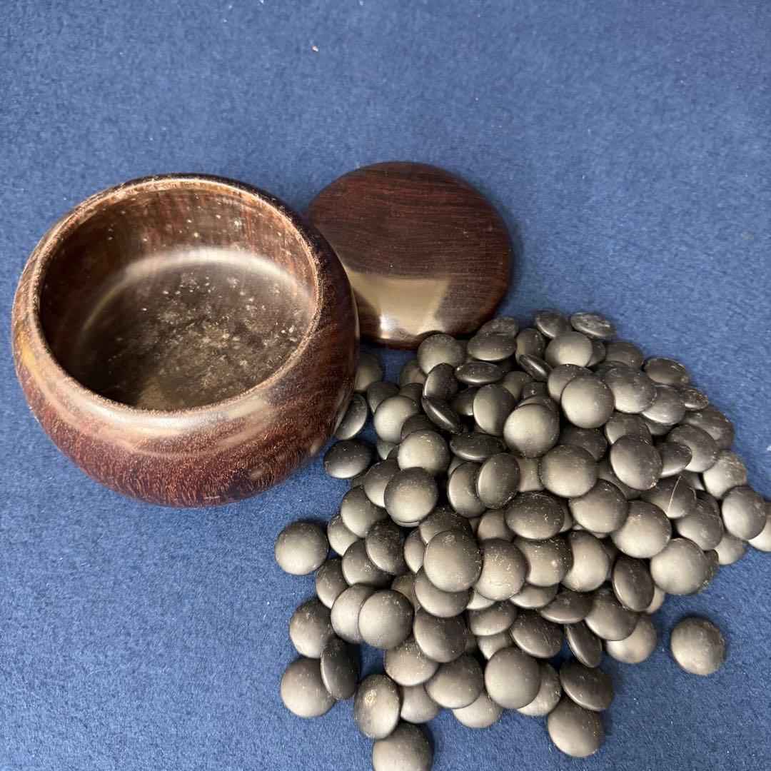 本榧 碁盤 碁石 囲碁 へそあり 蛤 那智黒 日向 厚さ5寸 重さ約14kg