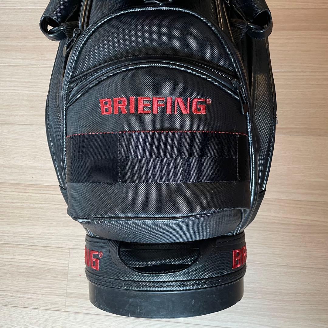 BRIEFING ゴルフキャディバッグ ブラック/レッド