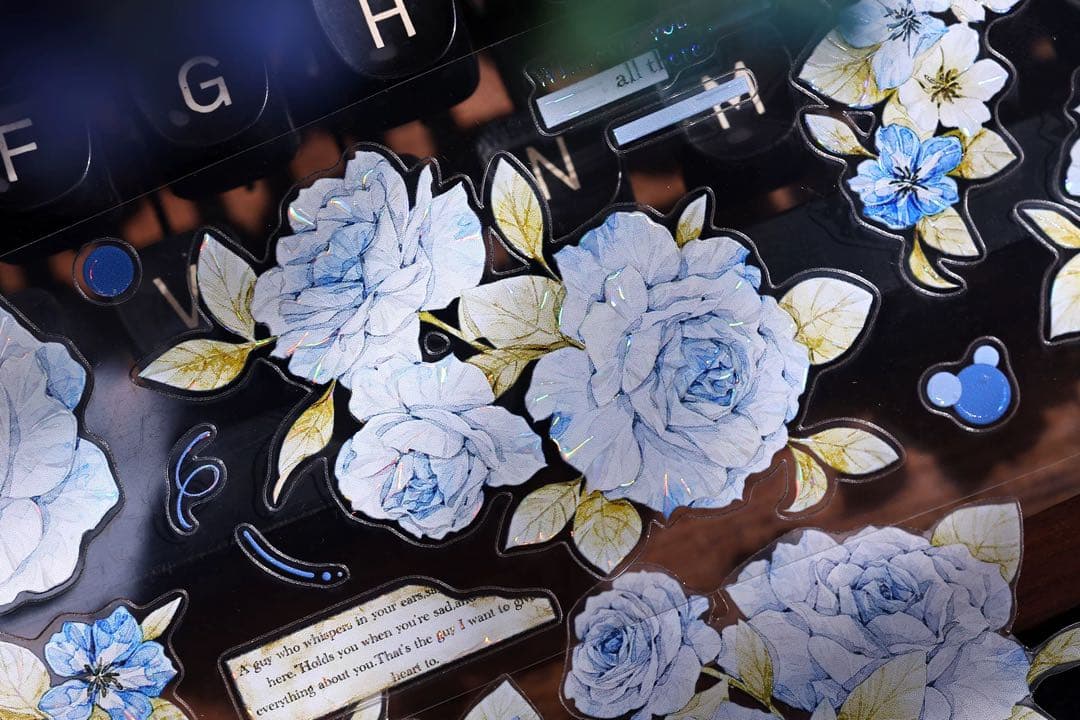 ⭐️SALE⭐️小白家文創《涧石蓝》海外マスキングテープ マステ 【2742】