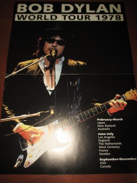 bob dylan world tour 1978 (ツアーポスター送料込み）