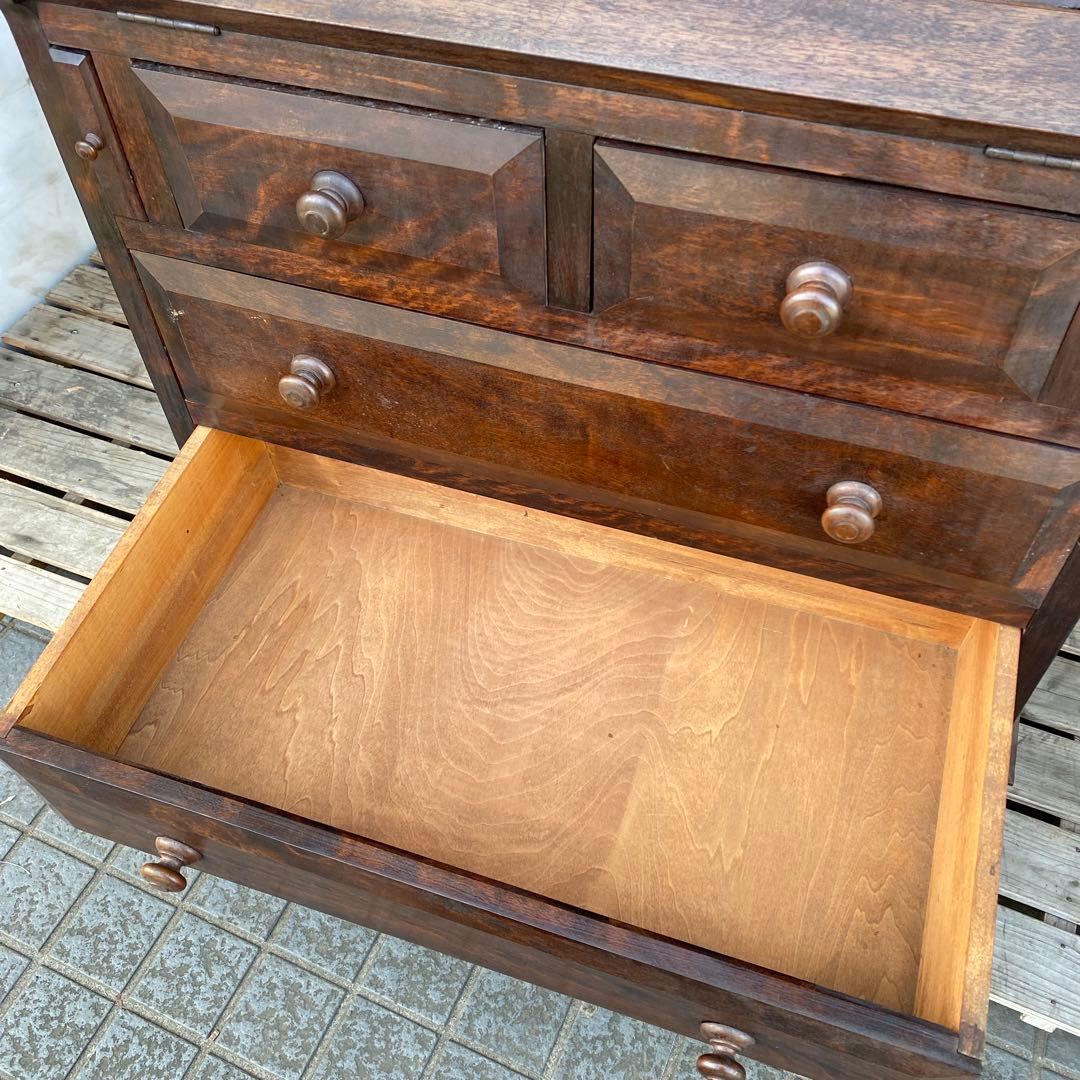 激安！ ヴィンテージライティングデスク 木製無垢 店舗什器 骨董品 テーブル