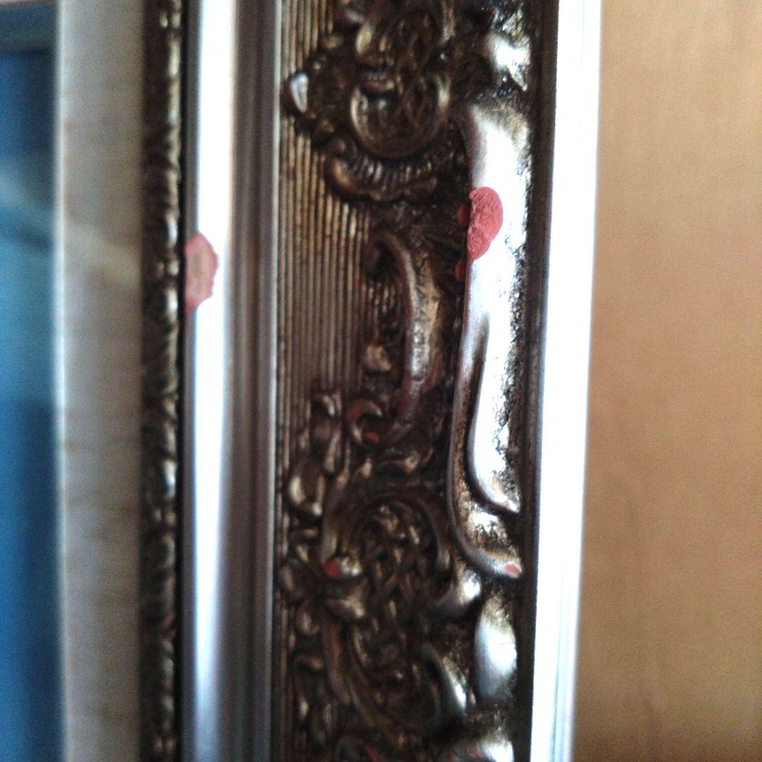 《値下げOK》模写 千葉弘道「朝やけの海」油彩 F20号 大型肉筆画 額装