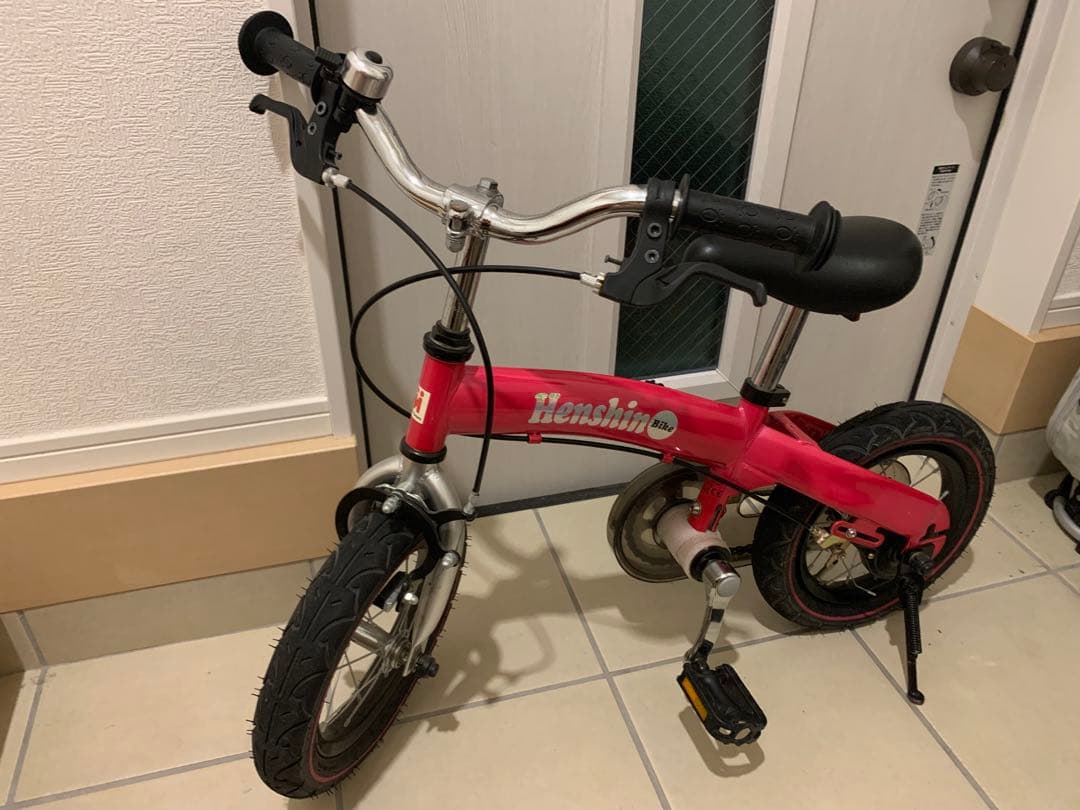12インチ へんしんバイク ピンク Henshin Bike