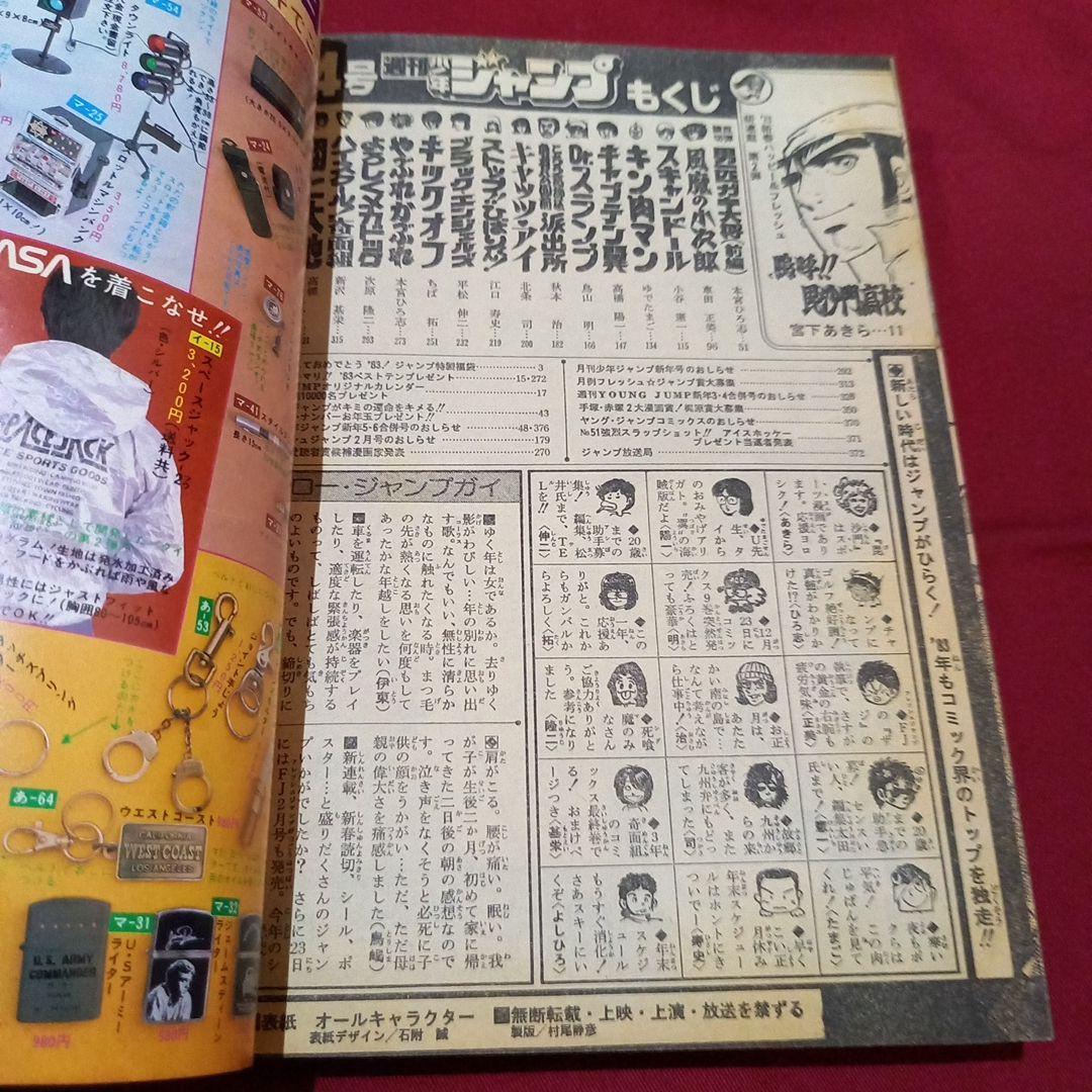 【当時物美品】週刊 少年 ジャンプ 1983年4号 漫画 アニメ