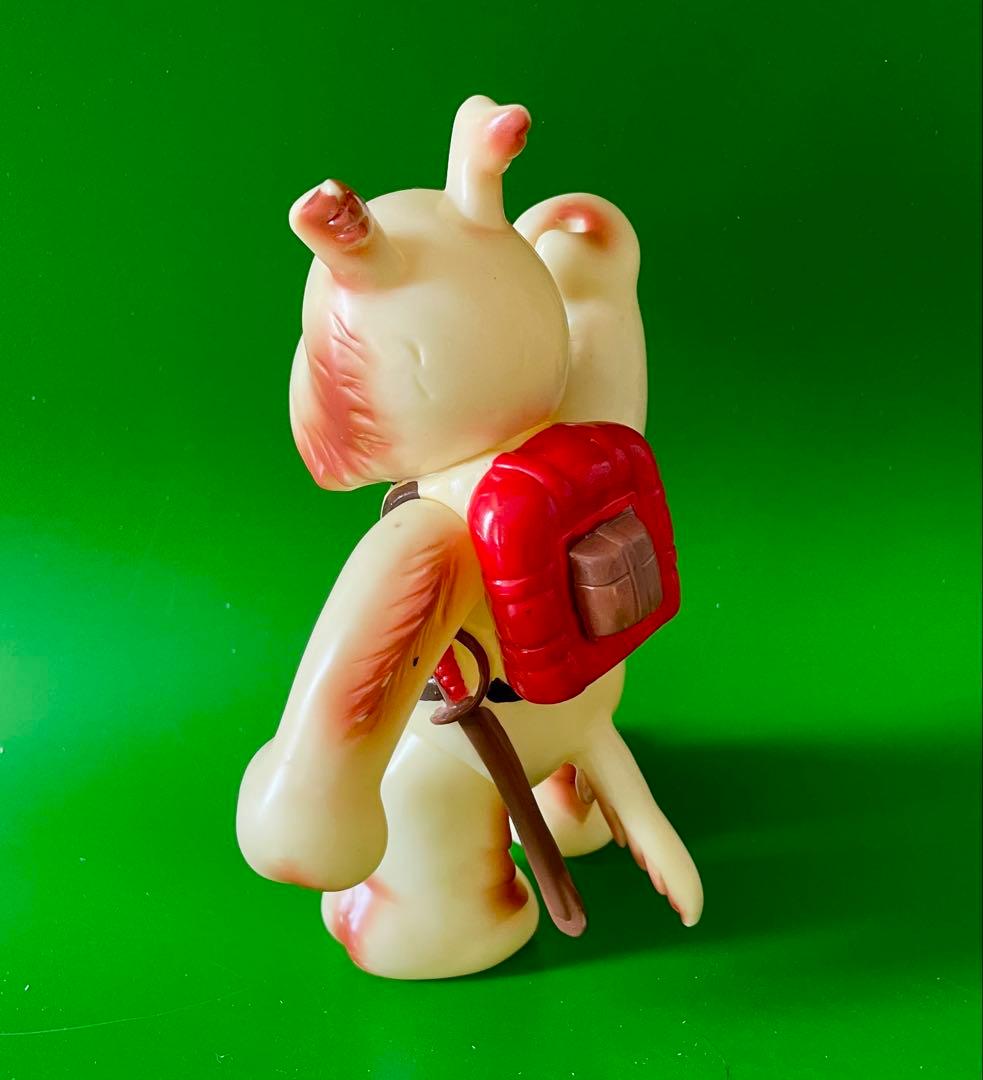 【珍品】当時物　マルザン　のらくろモール中隊長ソフビ　1969年　田川水泡