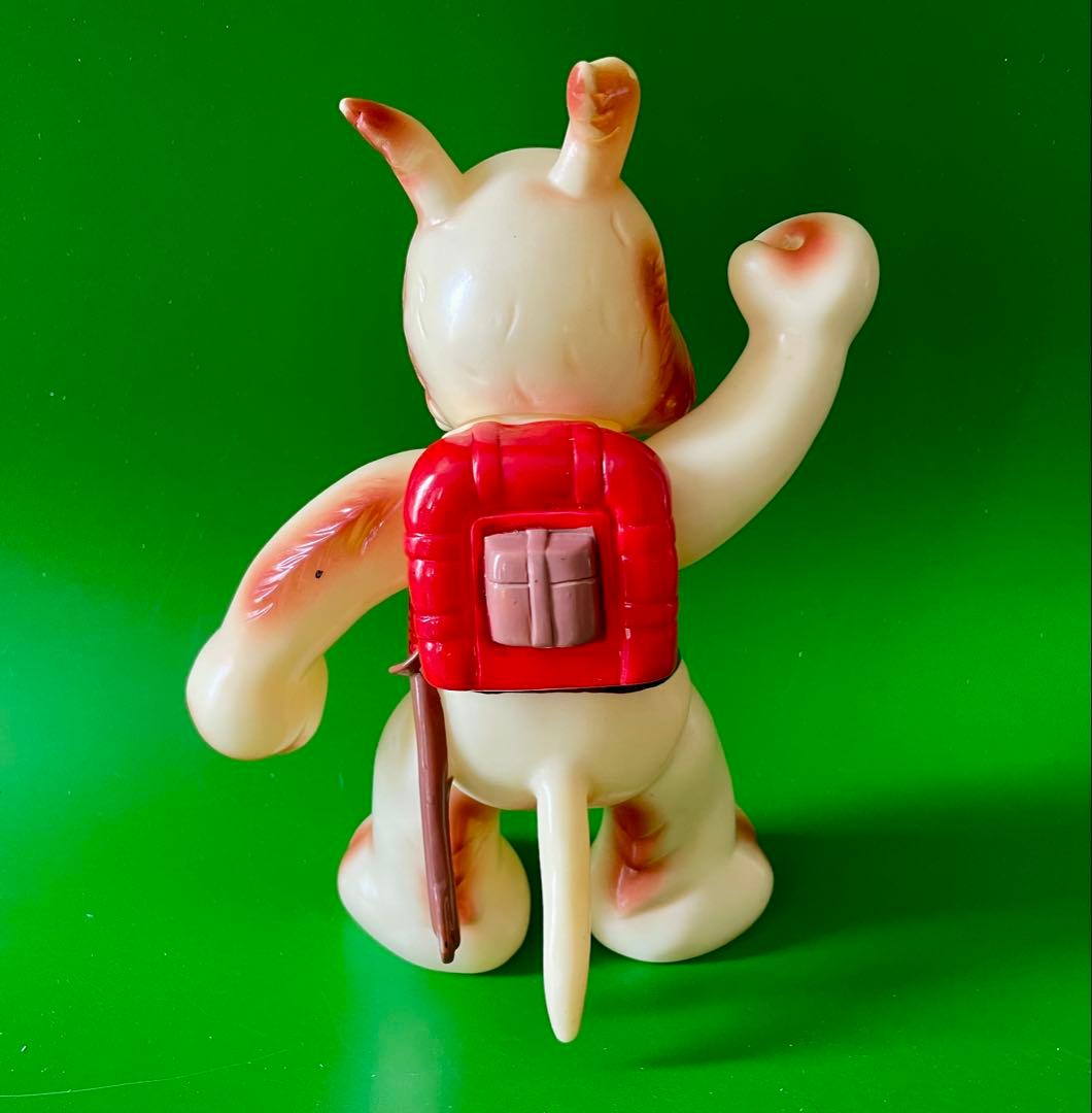 【珍品】当時物　マルザン　のらくろモール中隊長ソフビ　1969年　田川水泡