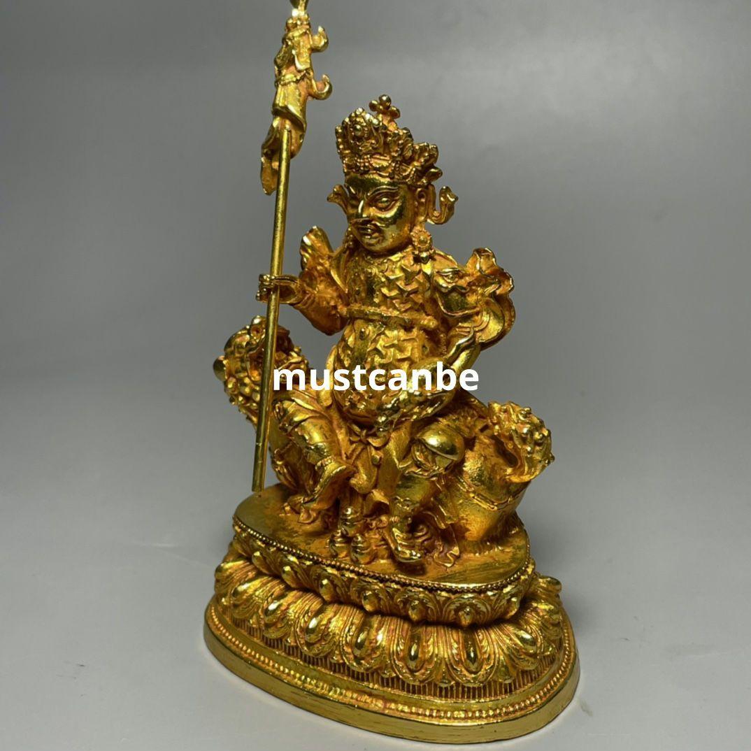 仏教美術 仏像 坐蓮多聞天神像 鎮宅辟邪 開運風水 招財 置物 工芸品 装飾品