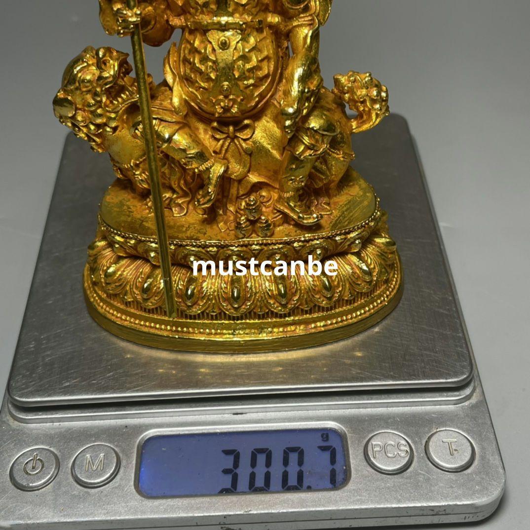 仏教美術 仏像 坐蓮多聞天神像 鎮宅辟邪 開運風水 招財 置物 工芸品 装飾品