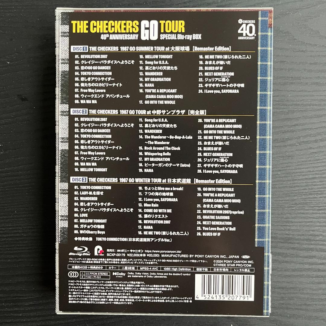 チェッカーズGO 【3枚組】40th Anniversary Blu-ray