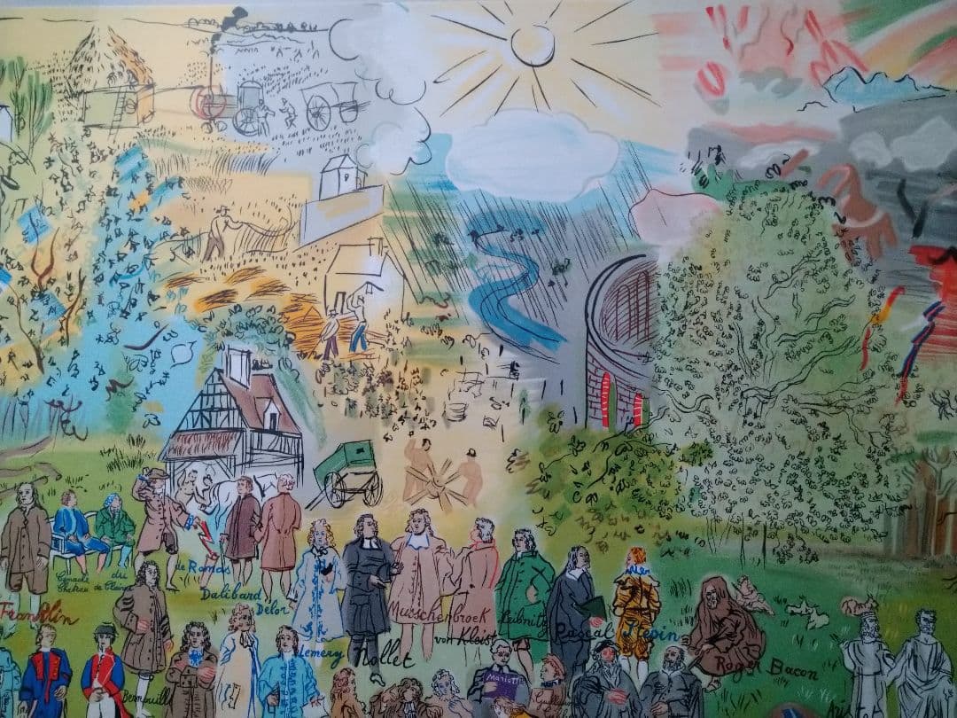 ABCラウル・デュフィのリトグラフ　電気の精の物語　本物保証