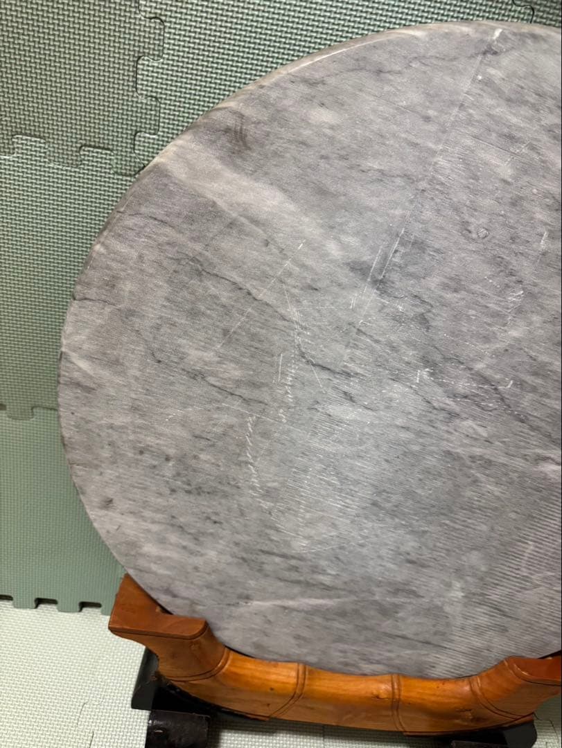 虎　衝立　大理石