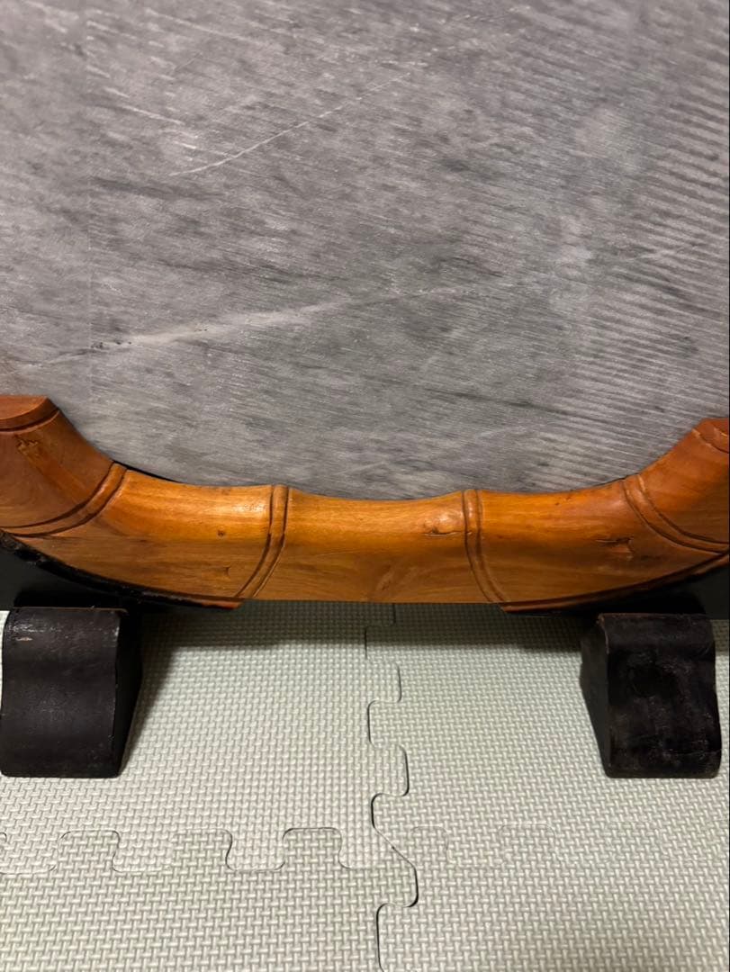 虎　衝立　大理石