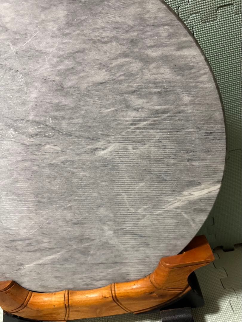 虎　衝立　大理石