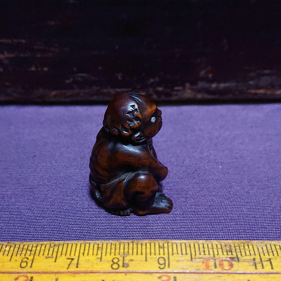 値下げしました。黄楊 土人根付 江戸時代