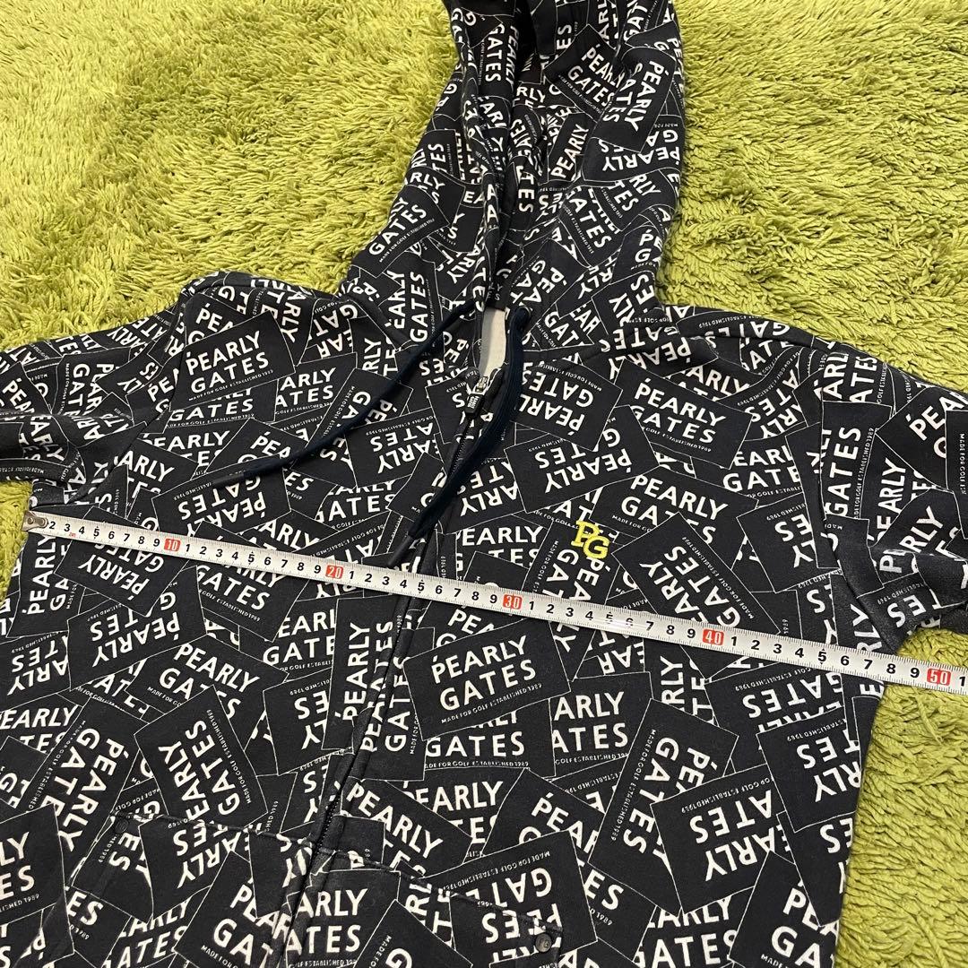 パーリーゲイツ PEARLYGATES ジップジャケット 総柄 ネイビー 0