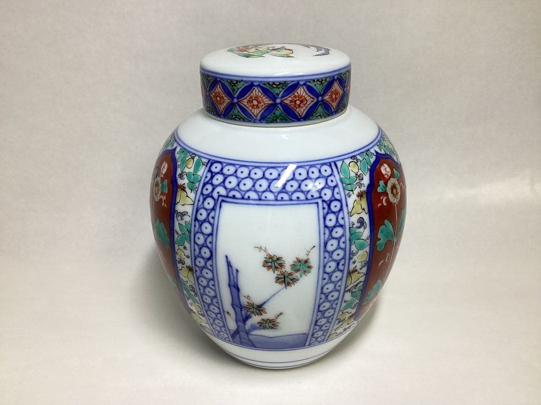 茶入 茶壷 白磁 13代酒井田柿右衛門 木箱入 茶道具 古物品