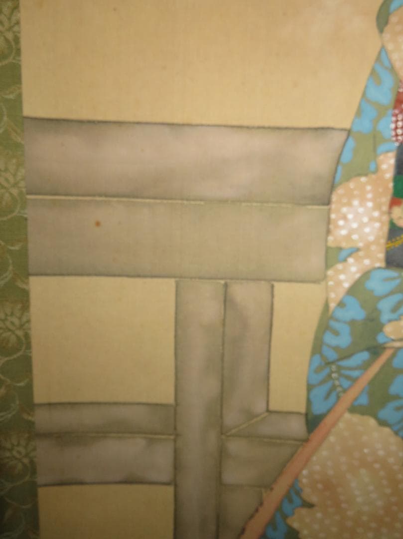 ◆　光春　「舞妓」　絹本　日本画　掛軸　◆