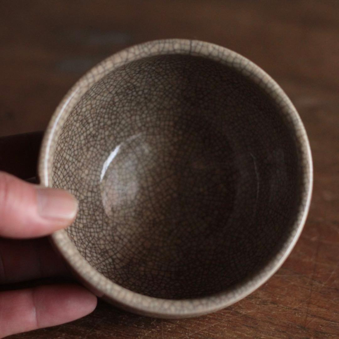 京焼 貫入 茶碗 茶道具 古美術 古道具 アンティーク