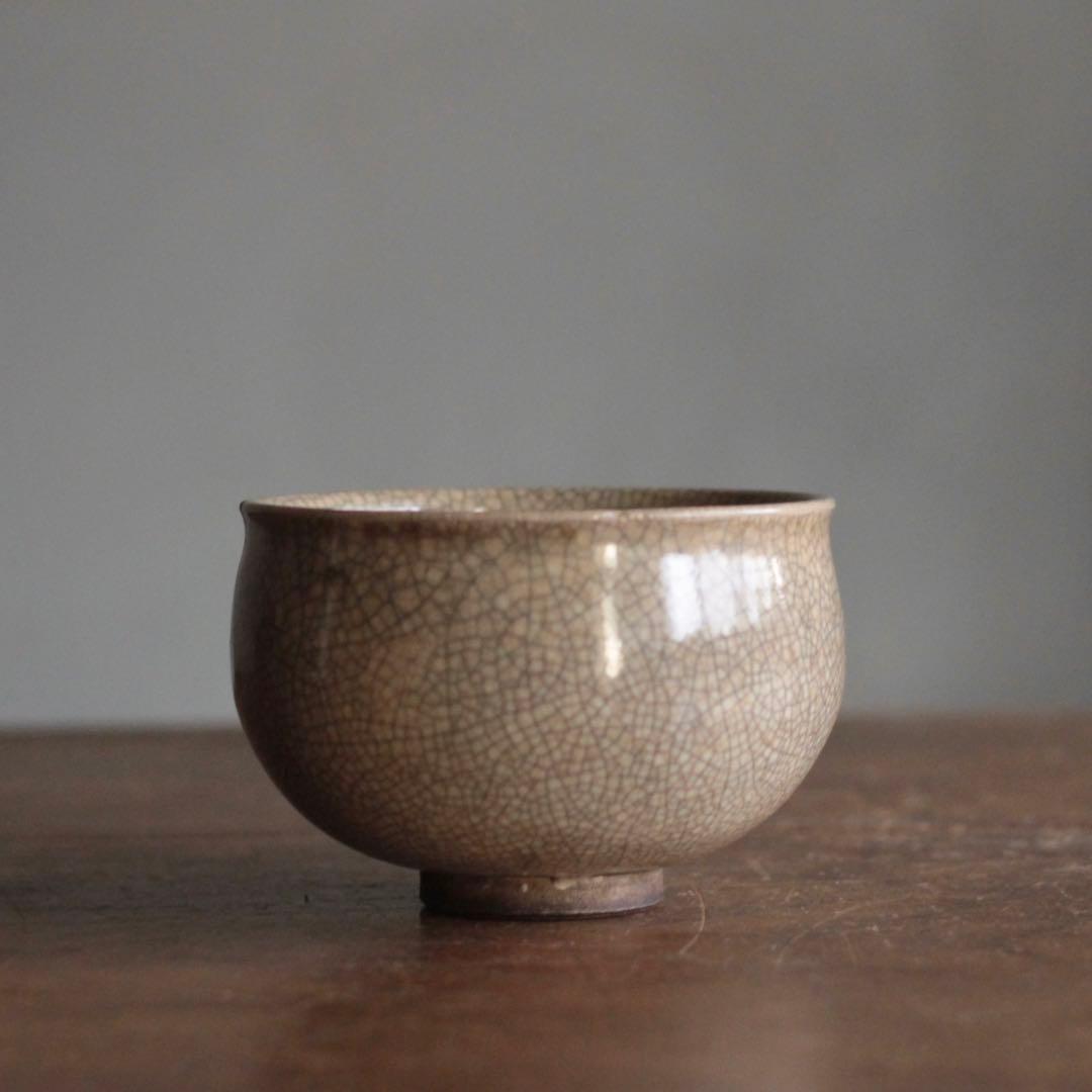 京焼 貫入 茶碗 茶道具 古美術 古道具 アンティーク