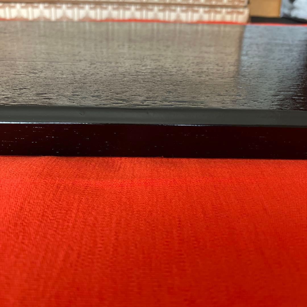 【新品】天然木漆器トレー　5セット　大丸