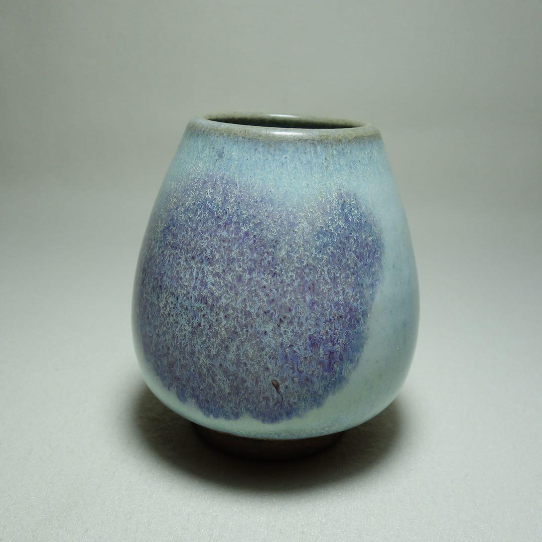 元時代 鈞窯 窯変釉 鶏心罐 中国古陶磁 中国美術　C1A022